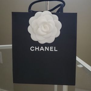Chanel mini shopping bag with Camellia Flowers